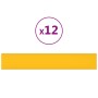 Paneles de pared 12 uds terciopelo amarillo 90x15 cm 1,62 m² by , Wall covering - Ref: Foro24-343897, Price: 44,79 €, Discoun...