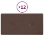 Paneles de pared 12 uds cuero sintético marrón 30x15 cm 0,54 m² von , Wandverkleidung - Ref: Foro24-343973, Preis: 22,84 €, R...