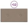 Paneles pared 12 uds cuero sintético capuchino 30x15 cm 0,54 m² von , Wandverkleidung - Ref: Foro24-343971, Preis: 26,83 €, R...