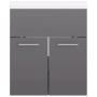 Furniture with a bright gray engineered wood sink by vidaXL, bathroom vanities - Ref: Foro24-3070819, Price: 118,07 €, Discou...