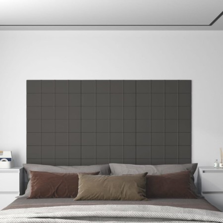 Paneles de pared 12 uds tela gris oscuro 60x15 cm 1,08 m² von , Wandverkleidung - Ref: Foro24-344053, Preis: 28,30 €, Rabatt: %