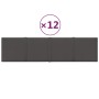 Paneles de pared 12 uds tela gris oscuro 60x15 cm 1,08 m² von , Wandverkleidung - Ref: Foro24-344053, Preis: 28,30 €, Rabatt: %