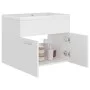Cabinet with glossy white chipboard sink by vidaXL, bathroom vanities - Ref: Foro24-3070820, Price: 141,85 €, Discount: %