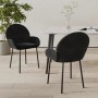 Sillas de comedor 2 unidades terciopelo negro de , Sillas de comedor - Ref: Foro24-344769, Precio: 132,50 €, Descuento: %