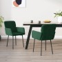 Sillas de comedor 2 unidades terciopelo verde oscuro de , Sillas de comedor - Ref: Foro24-344781, Precio: 136,17 €, Descuento: %