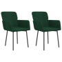 Sillas de comedor 2 unidades terciopelo verde oscuro de , Sillas de comedor - Ref: Foro24-344781, Precio: 136,17 €, Descuento: %