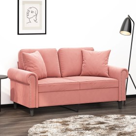Cojines decorativos 2 uds terciopelo rosa 40x40 cm de , Cojines - Ref: Foro24-349488, Precio: 22,91 €, Descuento: %