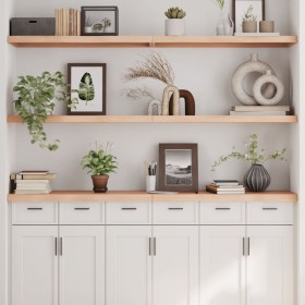 Estante de pared madera maciza roble sin tratar 160x40x(2-4) cm by , Shelves and shelves - Ref: Foro24-363590, Price: 80,71 €...