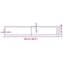 Estante de pared madera maciza roble sin tratar 220x40x(2-4) cm von , Regale und Regale - Ref: Foro24-363614, Preis: 106,42 €...