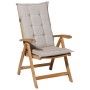 Madison Cojín para silla de respaldo alto Panama 123x50 cm beige claro by , Cushions for chairs and sofas - Ref: Foro24-42371...