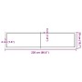 Encimera de baño madera maciza sin tratar 220x50x(2-6) cm von , Arbeitsplatten - Ref: Foro24-3156086, Preis: 154,84 €, Rabatt: %