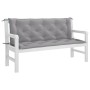 Cojín de banco de jardín tela Oxford gris 150x(50+50)x7 cm by , Cushions for chairs and sofas - Ref: Foro24-315017, Price: 53...