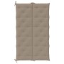 Cojín de banco de jardín tela Oxford taupe 180x(50+50)x7 cm by , Cushions for chairs and sofas - Ref: Foro24-315036, Price: 6...
