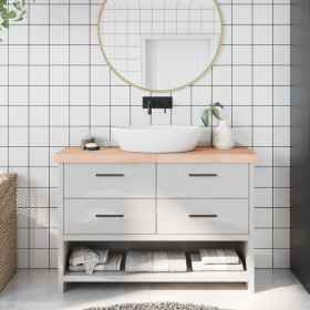 Encimera de baño madera maciza sin tratar 120x40x(2-6) cm by , Countertops - Ref: Foro24-3156044, Price: 78,57 €, Discount: %
