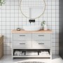 Encimera de baño madera maciza sin tratar 120x40x(2-6) cm von , Arbeitsplatten - Ref: Foro24-3156044, Preis: 75,14 €, Rabatt: %
