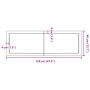 Encimera de baño madera maciza sin tratar 120x40x(2-6) cm von , Arbeitsplatten - Ref: Foro24-3156044, Preis: 75,14 €, Rabatt: %