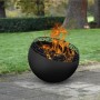 Esschert Design Brasero en forma de bola enrejado negro de , Chimeneas - Ref: Foro24-442355, Precio: 320,55 €, Descuento: %