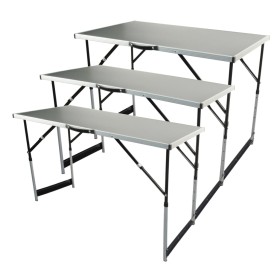 Brüder Mannesmann Set de mesas plegables multiusos 3 piezas aluminio de , Mesas de trabajo - Ref: Foro24-443677, Precio: 107,...