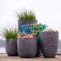 Capi Macetero Waste Rib gris 43x41 cm von , Töpfe und Pflanzgefäße - Ref: Foro24-442100, Preis: 86,38 €, Rabatt: %
