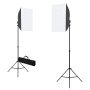 Kit de estudio fotográfico con luces softbox y fondo de , Flashes e iluminaciones de estudio - Ref: Foro24-3055057, Precio: 1...