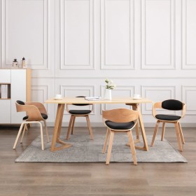 Sillas de comedor 4 uds madera curvada y cuero sintético von , Essstühle - Ref: Foro24-3054818, Preis: 555,92 €, Rabatt: %
