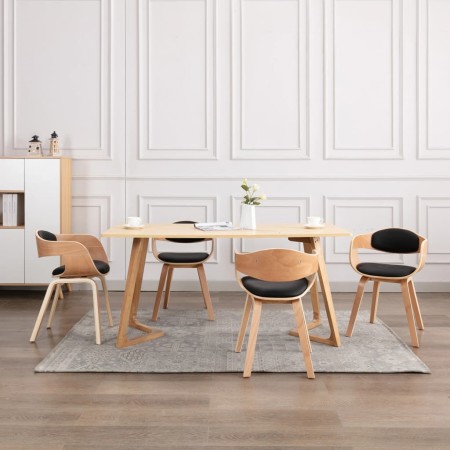 Sillas de comedor 4 uds madera curvada y cuero sintético von , Essstühle - Ref: Foro24-3054818, Preis: 555,92 €, Rabatt: %