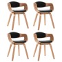 Sillas de comedor 4 uds madera curvada y cuero sintético von , Essstühle - Ref: Foro24-3054818, Preis: 555,92 €, Rabatt: %