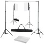 Kit de estudio fotográfico con luces softbox y fondo de , Flashes e iluminaciones de estudio - Ref: Foro24-3055062, Precio: 1...