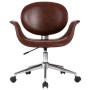 Silla de oficina giratoria de cuero sintético marrón von , Bürostühle - Ref: Foro24-3054826, Preis: 171,29 €, Rabatt: %