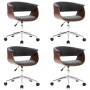 Sillas de comedor giratorias 4 uds tela gris de , Sillas de comedor - Ref: Foro24-3054885, Precio: 607,04 €, Descuento: %