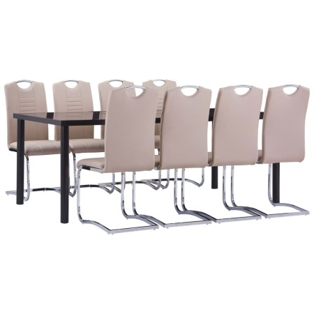 Juego de comedor 9 piezas cuero sintético color capuchino von , Möbelsets für Küchen und Esszimmer - Ref: Foro24-3053171, Pre...