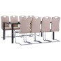 Juego de comedor 9 piezas cuero sintético color capuchino von , Möbelsets für Küchen und Esszimmer - Ref: Foro24-3053171, Pre...