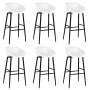 Mesa alta y taburetes de bar de 7 piezas blanco by , Furniture sets for kitchens and dining rooms - Ref: Foro24-3057446, Pric...
