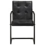 Sillas voladizas de comedor 6 unidades cuero auténtico negro von , Essstühle - Ref: Foro24-3059820, Preis: 926,69 €, Rabatt: %