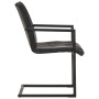 Sillas voladizas de comedor 6 unidades cuero auténtico negro von , Essstühle - Ref: Foro24-3059820, Preis: 926,69 €, Rabatt: %