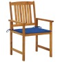 Sillas de jardín con cojines 4 unidades madera maciza de acacia by , Garden chairs - Ref: Foro24-3061188, Price: 329,07 €, Di...