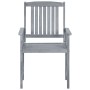 Sillas de jardín con cojines 4 uds madera maciza de acacia gris by , Garden chairs - Ref: Foro24-3061258, Price: 277,55 €, Di...
