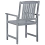 Sillas de jardín con cojines 4 uds madera maciza de acacia gris by , Garden chairs - Ref: Foro24-3061258, Price: 277,55 €, Di...