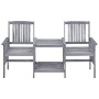 Sillas de jardín con mesita y cojines madera maciza acacia de , Conjuntos de jardín - Ref: Foro24-3061323, Precio: 163,65 €, ...
