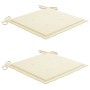 Sillas de jardín con cojines 2 uds madera maciza acacia y acero by , Garden chairs - Ref: Foro24-3061490, Price: 233,26 €, Di...