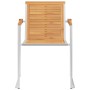Sillas de jardín con cojines 2 uds madera maciza teca y acero von , Gartenstühle - Ref: Foro24-3061522, Preis: 278,93 €, Raba...