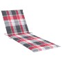 Tumbona con cojín madera maciza de acacia y acero galvanizado by , Loungers - Ref: Foro24-3061555, Price: 275,34 €, Discount: %