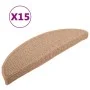 Stair tread mats 15 pcs brown 56x17x3 cm by vidaXL, Stair mats - Ref: Foro24-149851, Price: 61,27 €, Discount: %
