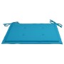 Sillas de jardín 2 unidades con cojines azul madera de teca by , Garden chairs - Ref: Foro24-3062212, Price: 254,26 €, Discou...