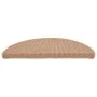 Alfombras de peldaños de escalera 15 uds marrón 56x17x3 cm de vidaXL, Alfombrillas para escalones - Ref: Foro24-149851, Preci...