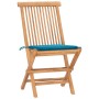 Set comedor de jardín plegable 3 piezas madera de teca cojines by , Garden sets - Ref: Foro24-3063202, Price: 163,57 €, Disco...