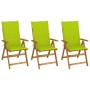 Sillas de jardín plegables 3 uds y cojines madera maciza acacia von , Gartenstühle - Ref: Foro24-3064100, Preis: 256,74 €, Ra...