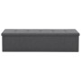 Banco almacenaje plegable lino sintético 150x38x38 gris oscuro by , Benches for halls and storage - Ref: Foro24-247089, Price...