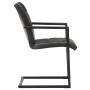 Sillas voladizas de comedor 2 unidades cuero auténtico negro von , Essstühle - Ref: Foro24-321852, Preis: 305,32 €, Rabatt: %