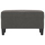 Banco de terciopelo gris oscuro 70x35x41 cm de , Bancos - Ref: Foro24-349398, Precio: 45,22 €, Descuento: %